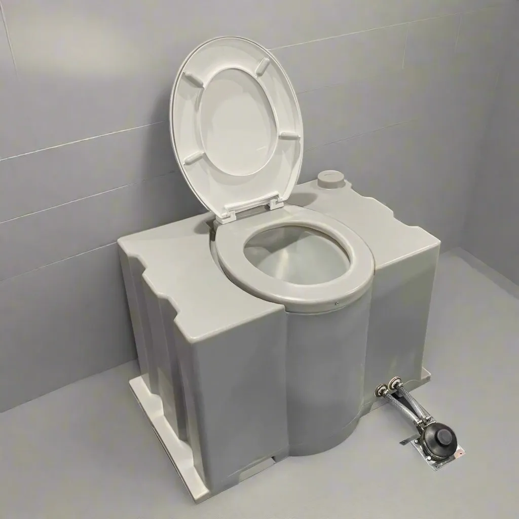 Toilet Pedestal Tank With Foot Flush