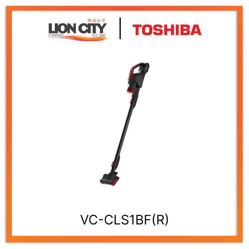 Toshiba VC-CLS1BF(R) Ultra-Lightweight 2-in-1 Cordless Vacuum Cleaner