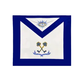 Treasurer Blue Lodge Apron - Royal Blue