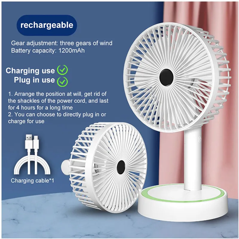 Usb Rechargeable Cooling Desktop Fan