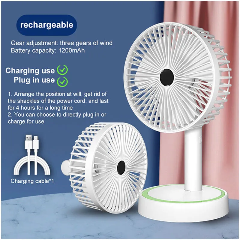 Usb Rechargeable Cooling Desktop Fan