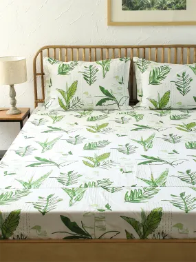 Vanam Bedsheet Set (Green)