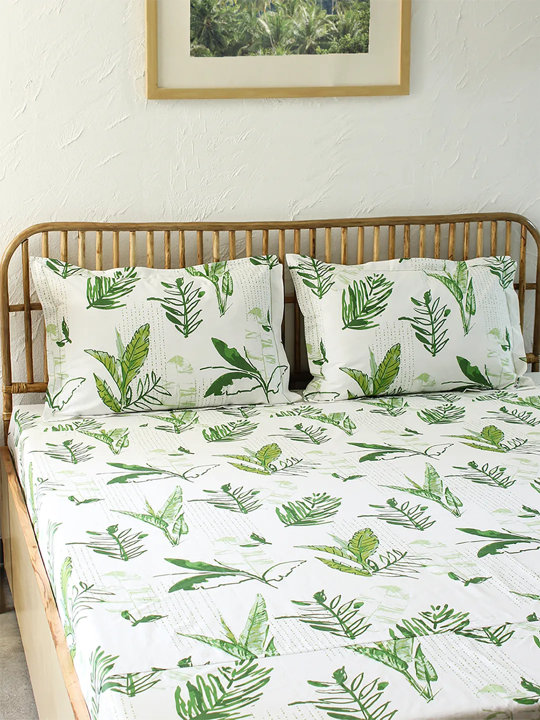 Vanam Bedsheet Set (Green)