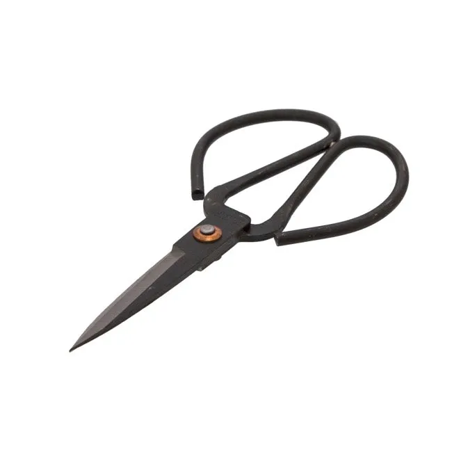 Vintage Florist / Craft Black Scissors with Pouch (21.5cm)