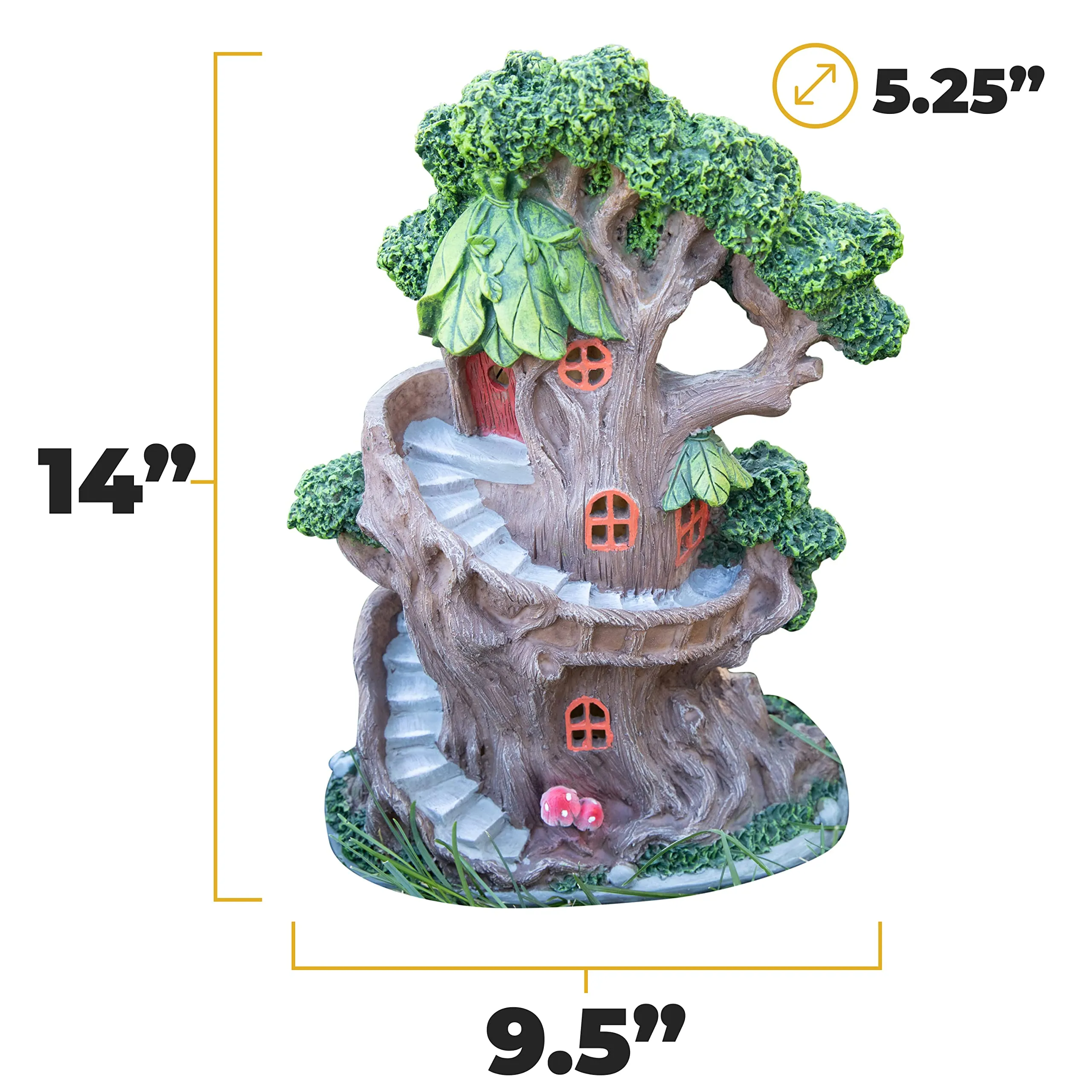 Vp Home Enchanted Treehouse Solar Powered Led Outdoor Decor Garden Light