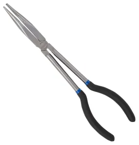 Vulcan JL-PR51100-15 Bent Nose Plier, 11 in OAL, 7.5 cm Jaw Opening, Black Handle, Non-Slip Grip Handle, 3/4 in W Jaw :CD: QUANTITY: 1