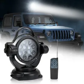 Waterproof 60w LED Searchlight Work Lights with Wireless Remote Control