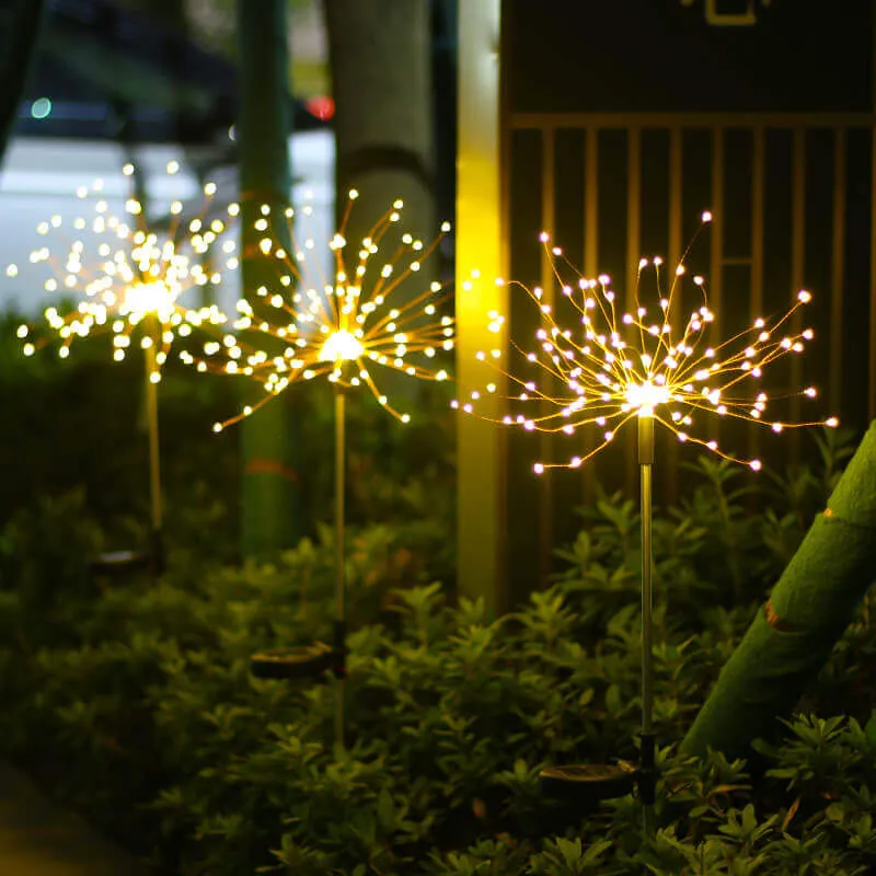 Waterproof Solar Garden Fireworks Light