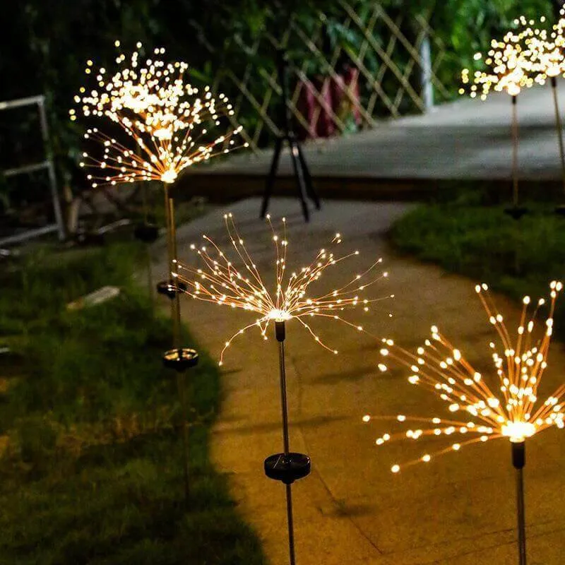 Waterproof Solar Garden Fireworks Light