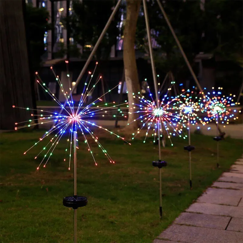 Waterproof Solar Garden Fireworks Light