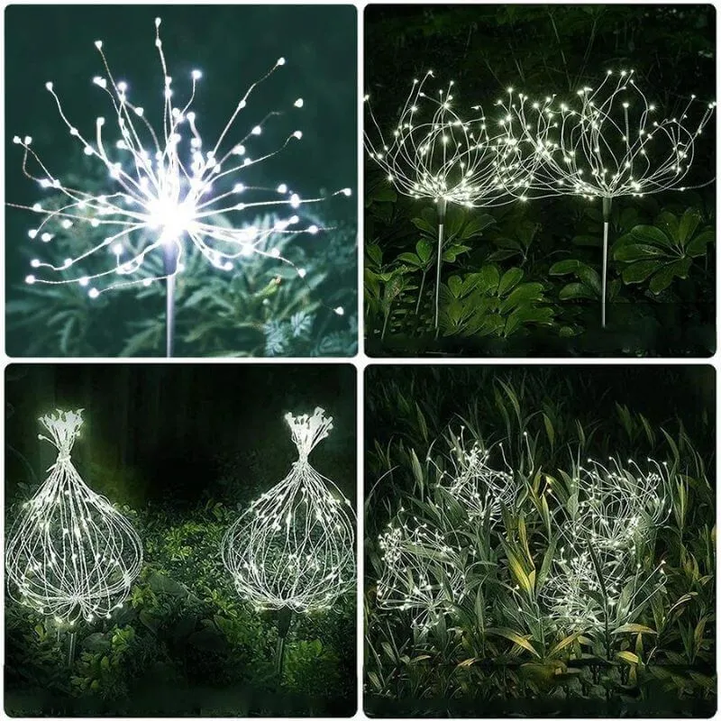 Waterproof Solar Garden Fireworks Light