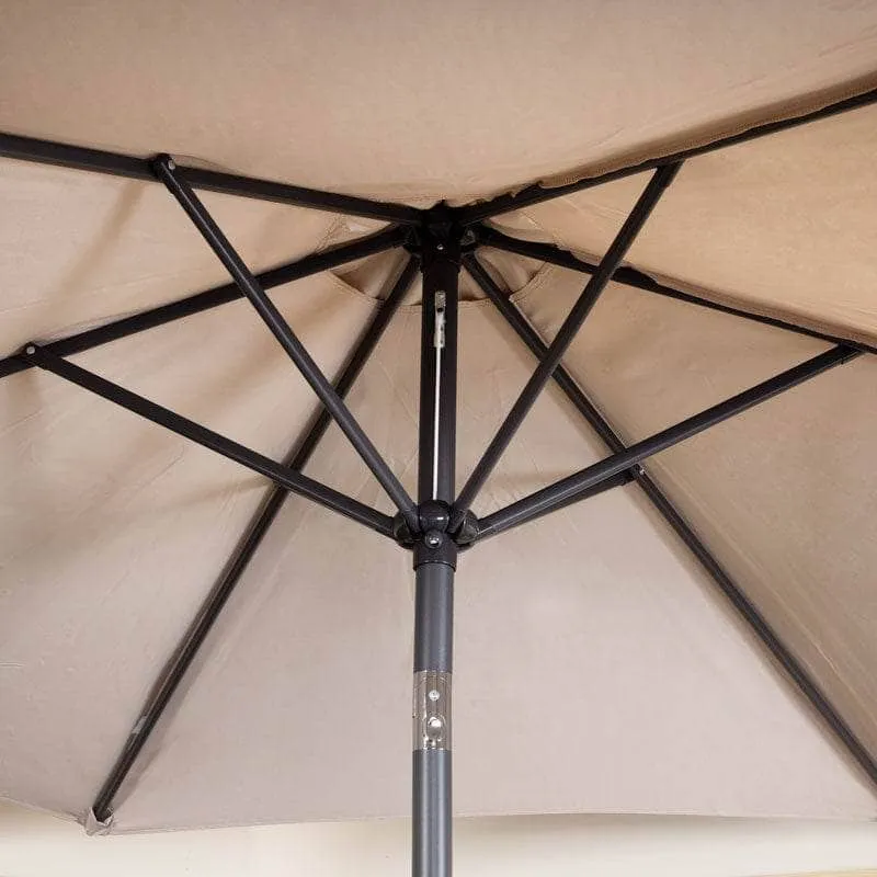 Weatherking Crank & Tilt Parasol  2.7m - Light Taupe