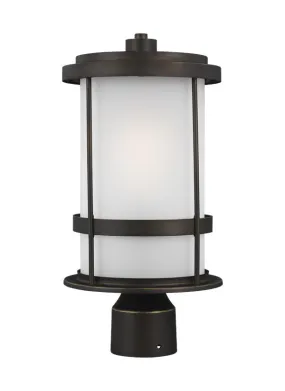 Wilburn Collection - One Light Outdoor Post Lantern | Finish: Antique Bronze - 8290901-71