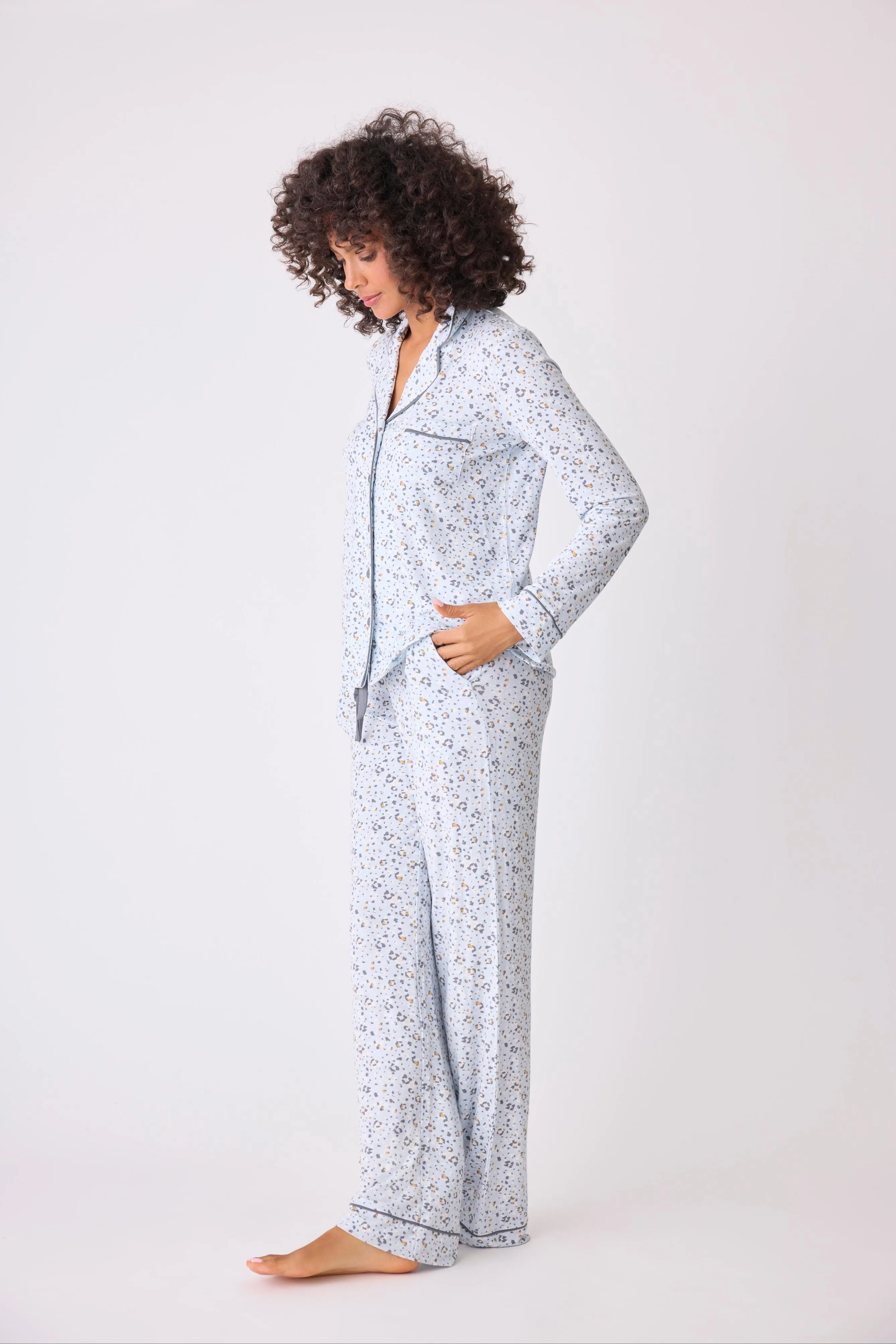 Wild Dreams Modal Floral Leopard PJ Set