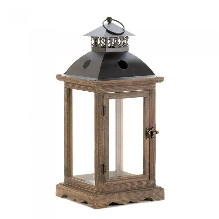 Zingz & Thingz Zingz & Thingz Monticello Wooden Lantern