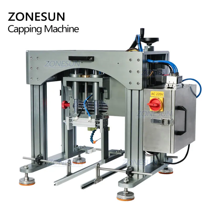 ZS-XG20 Semi-automatic Cosmetics Spray Bottle Caps Screw Capping Machine